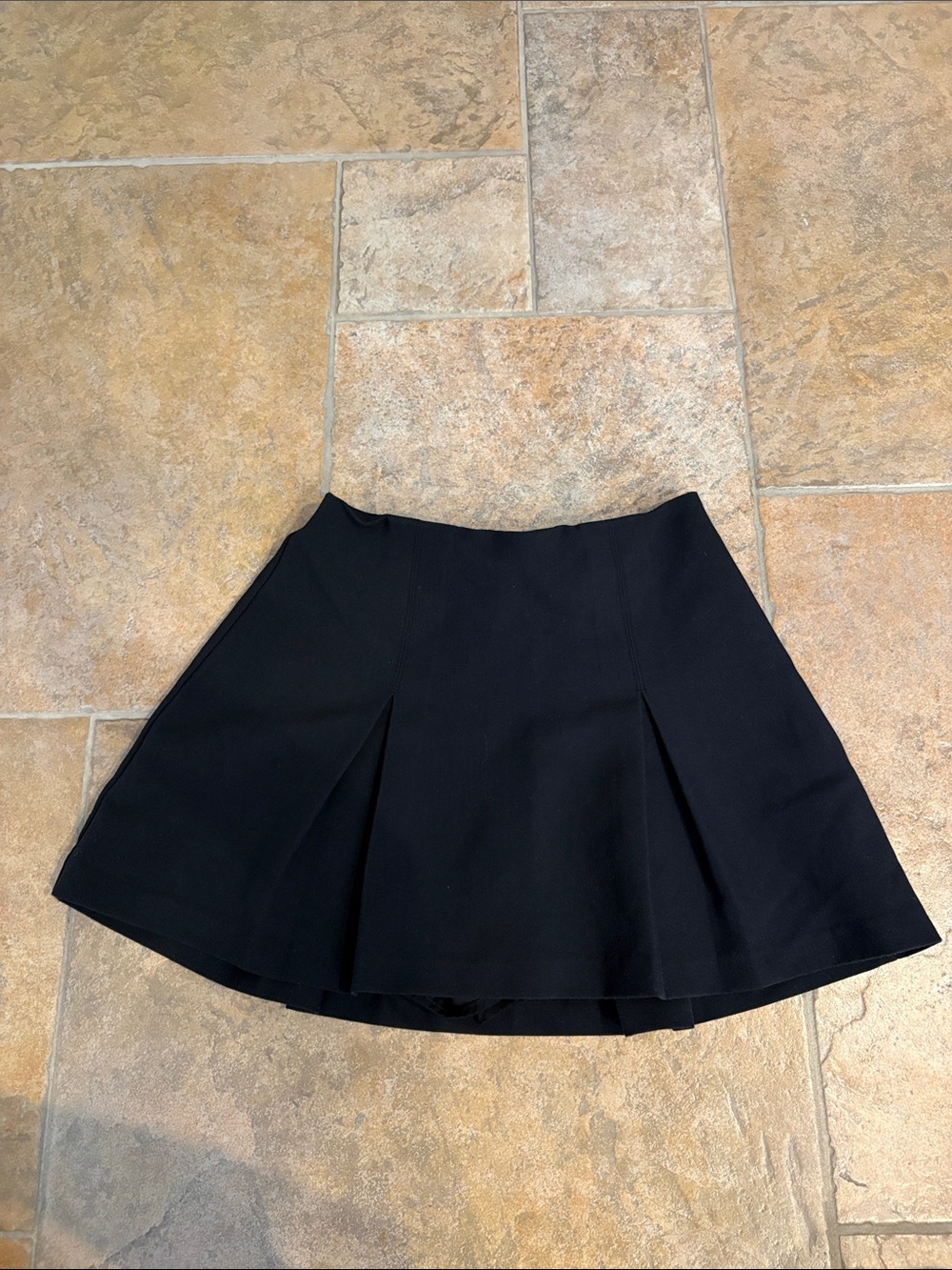 Women’s Black Pleated A-Line Skort